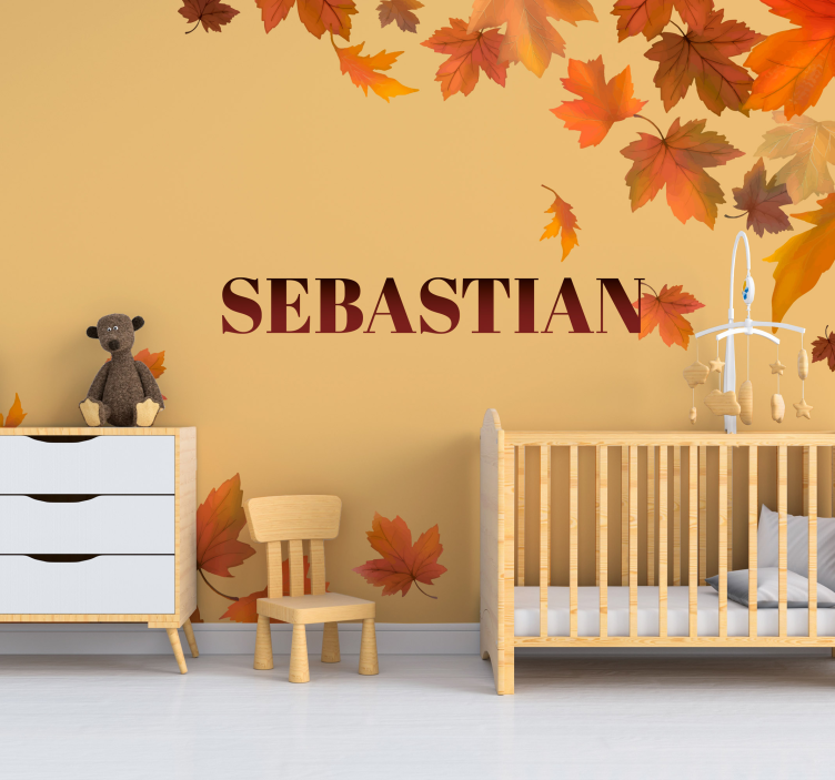 Autumn Leaves Arrangement flowers wall mural - TenStickers