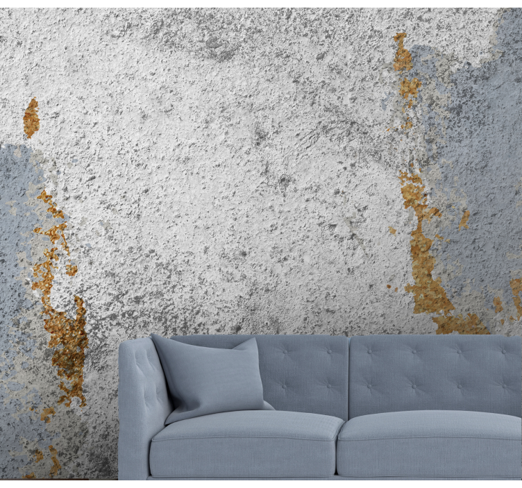 Brick mural wallpaper with rough rustic texture - TenStickers