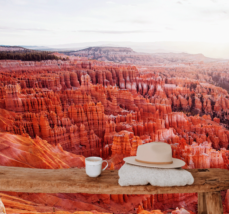 Bryce canyon view landscape wall mural - TenStickers