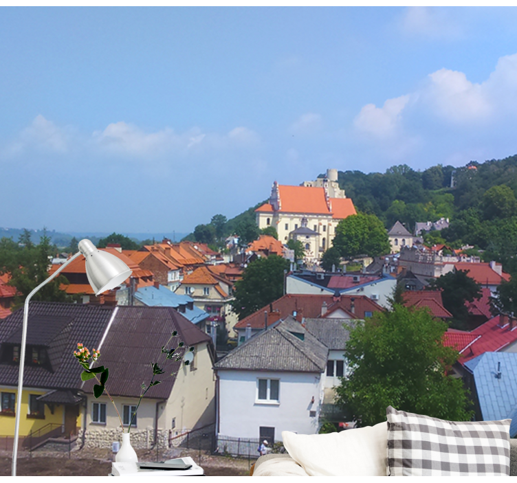 Charming Rural Village wall mural city - TenStickers