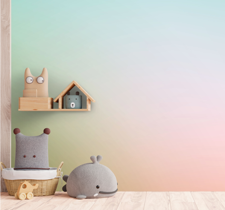 Childrens bedroom wall mural cute animal designs - TenStickers