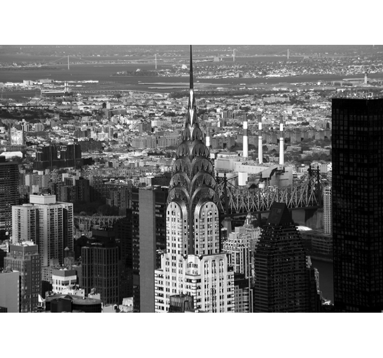 Chrysler Building Skyline new york wall mural - TenStickers