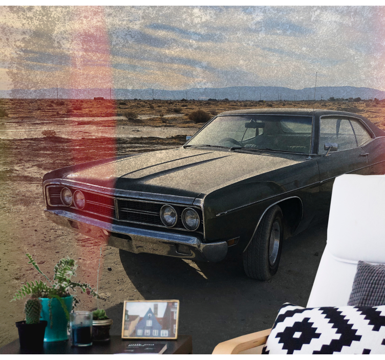 Classic Car Nostalgia automotive wall murals - TenStickers
