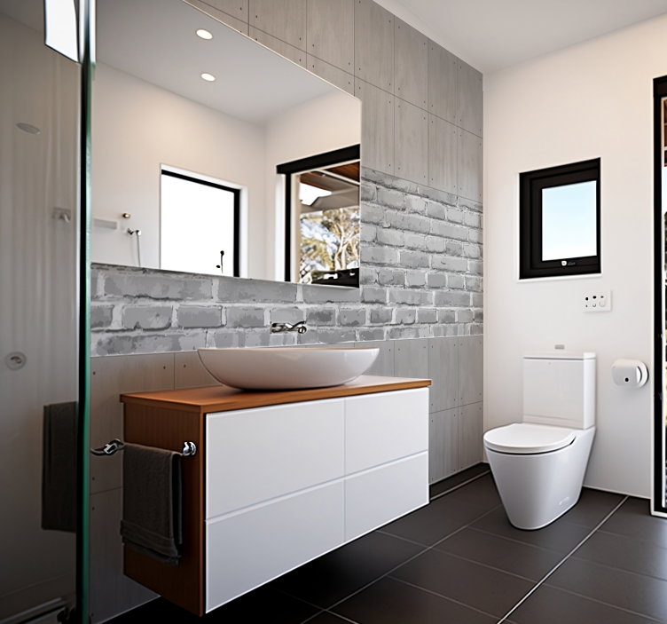 Concrete panels wall mural - TenStickers