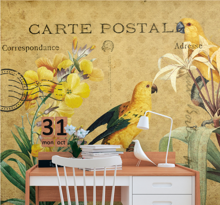 Cottagecore vintage wall mural - TenStickers