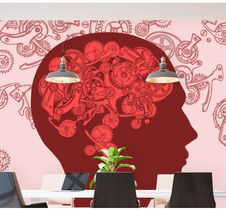 Creative Mechanisms Mind wall mural painting - TenStickers