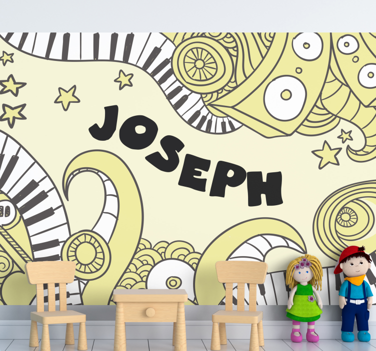 Custom graffiti music urban art wall mural - TenStickers