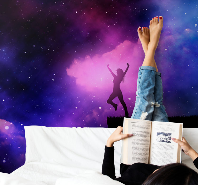Dancing in Cosmos space wall mural - TenStickers