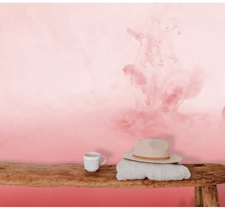 Dense rose cloud abstract mural wallpaper - TenStickers