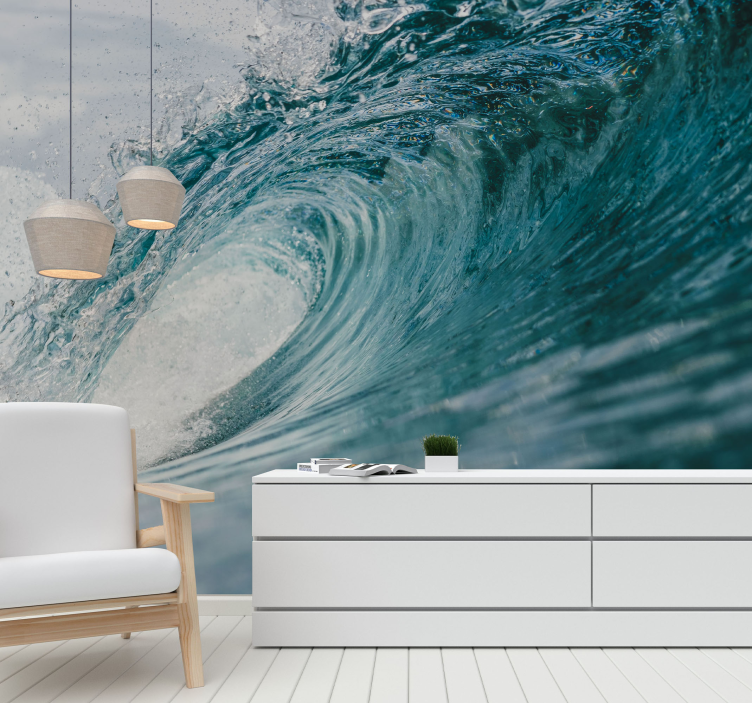Dynamic Ocean Wave sea wall mural - TenStickers