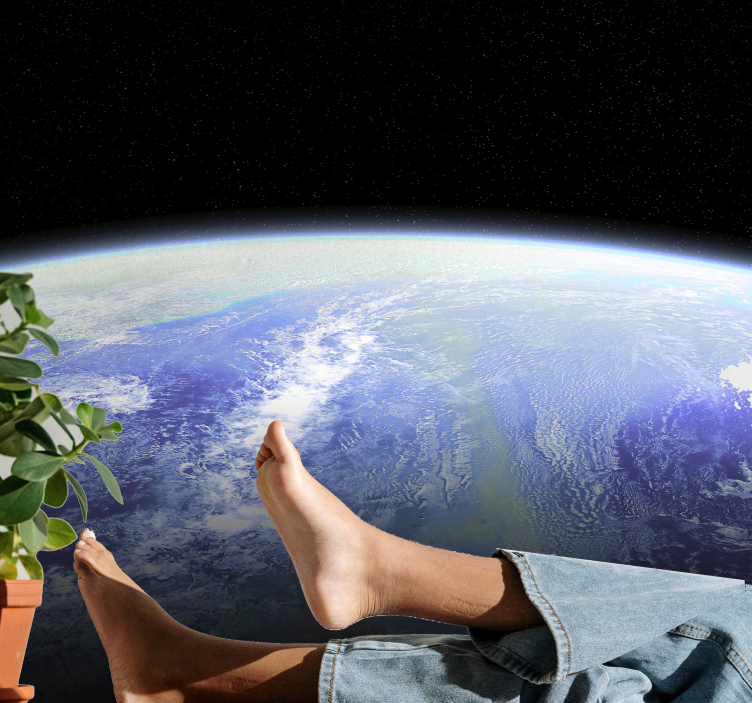 Earth from Above space wall mural - TenStickers