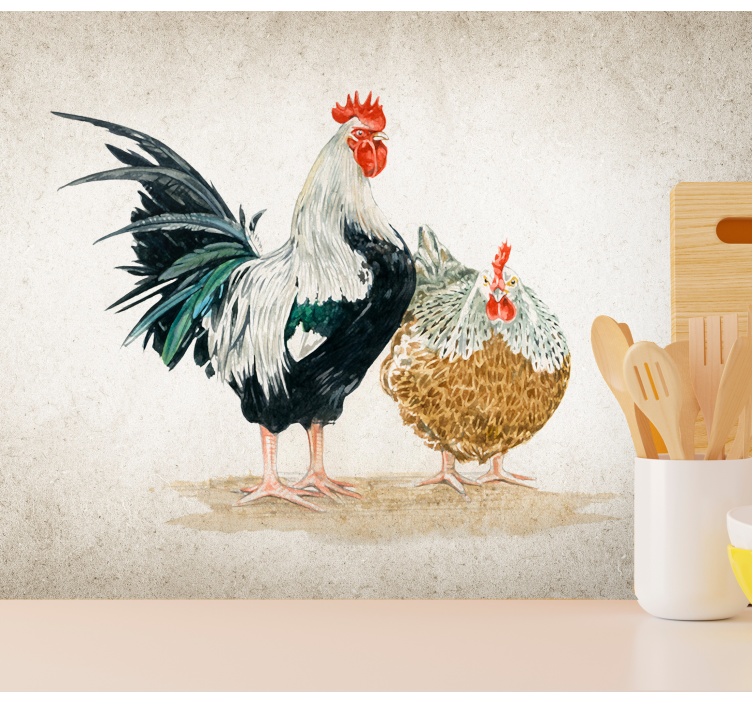 Farmhouse Poultry wall mural animals - TenStickers