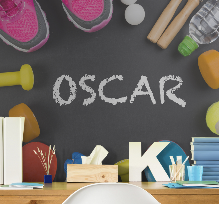 Fitness Essentials Display wall mural text - TenStickers