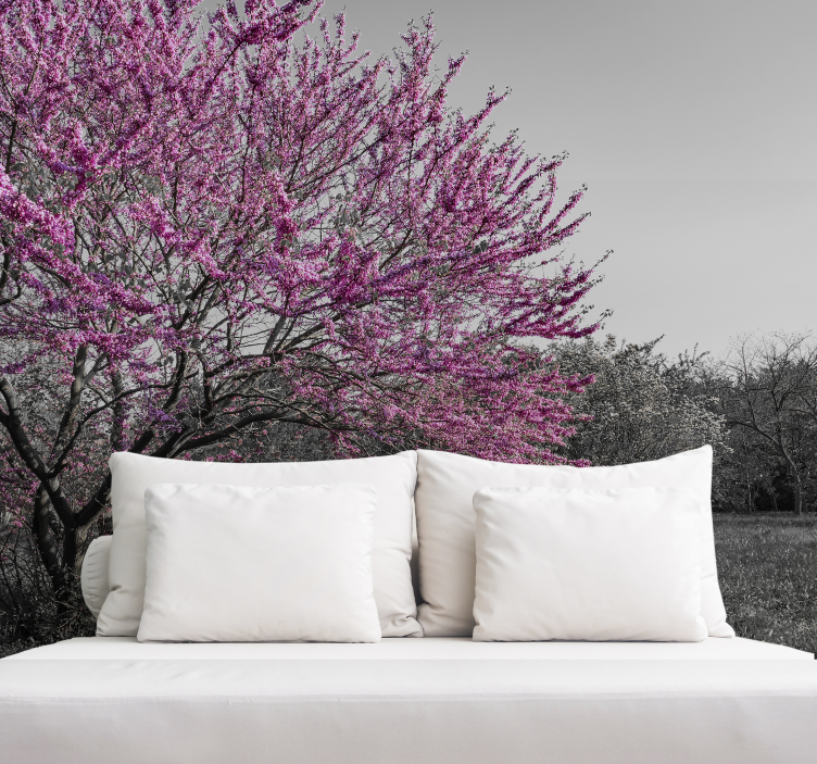 Flowers wall mural cherry blossom tree - TenStickers