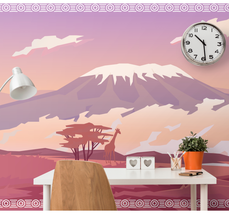 Savannah Painted Atmosphere africa wall mural - TenStickers