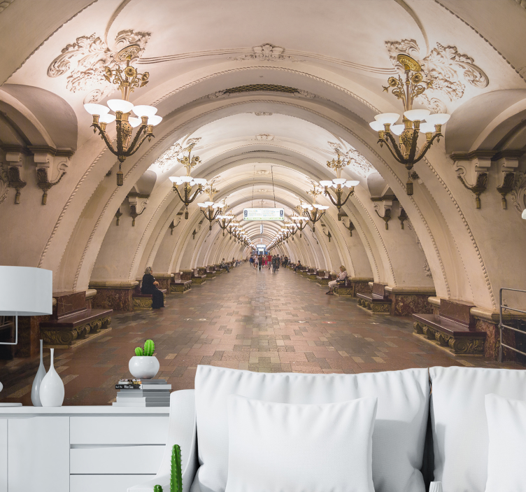 Grand Underground Passage wall mural city - TenStickers