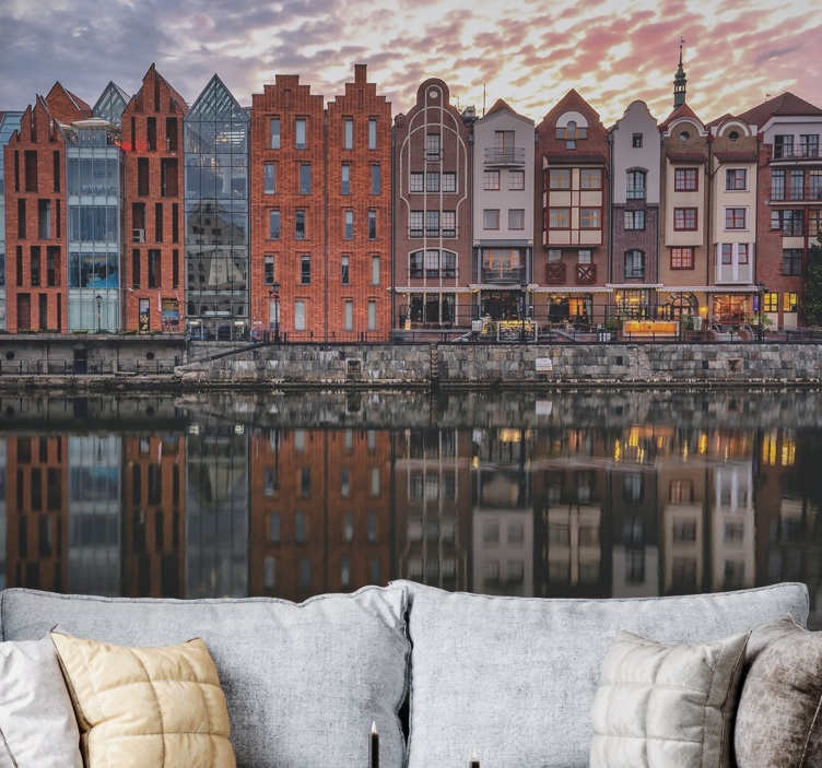 Historic Waterfront Architecture wall mural city - TenStickers