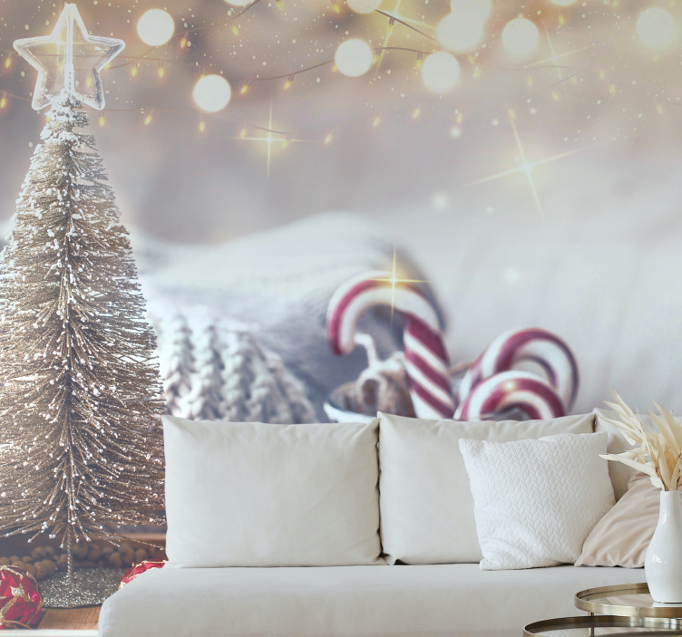 Joyful Holiday Spirit wall mural christmas - TenStickers