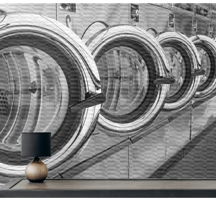 Laundromat Graffiti urban art wall mural - TenStickers