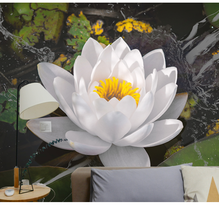 Lotus flower serenity flowers wall mural - TenStickers
