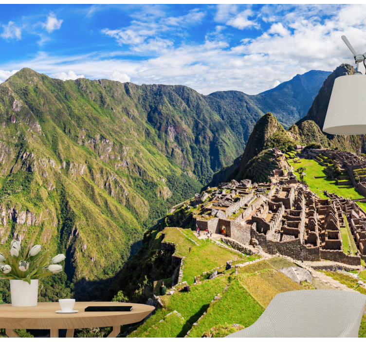 Machu Picchu Vista wall mural city - TenStickers