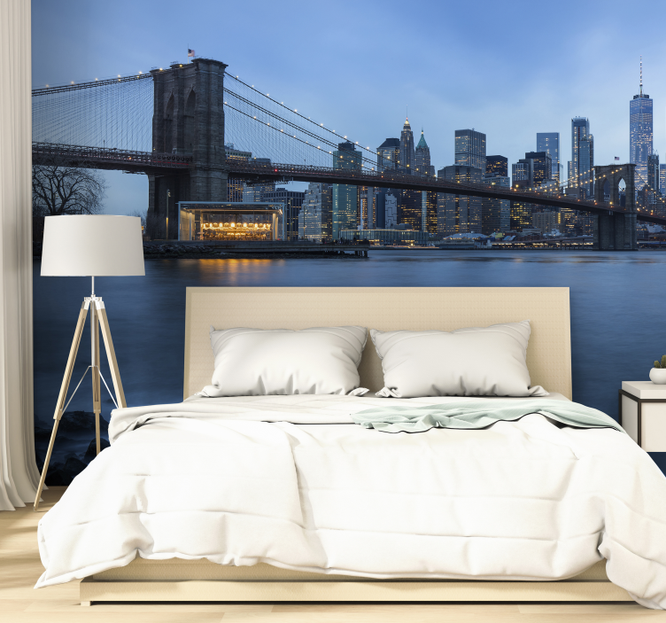 Manhattan view New York wall mural - TenStickers