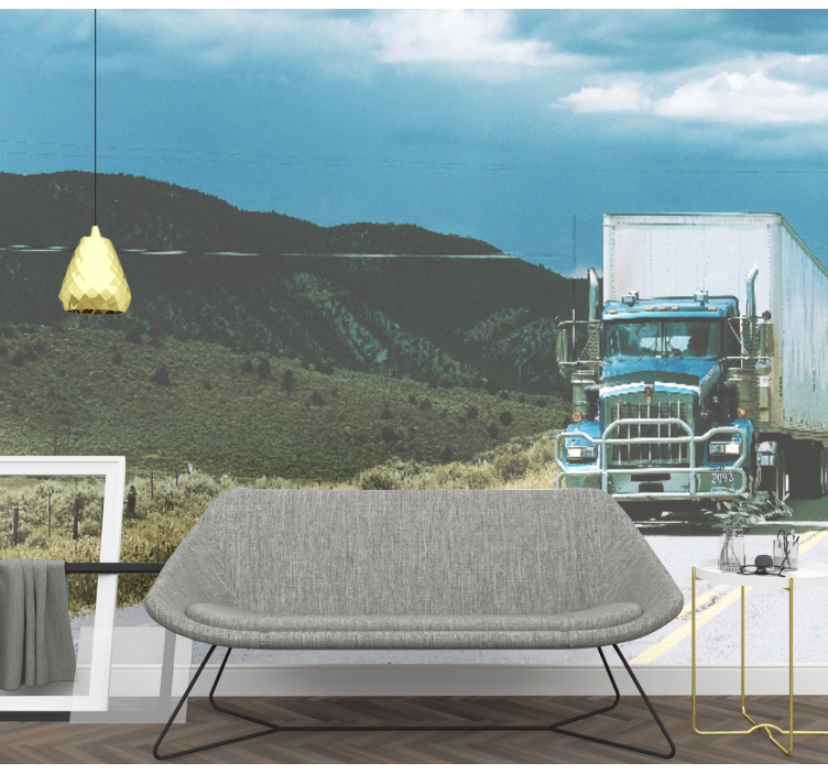 Motors on Highway automotive wall murals - TenStickers