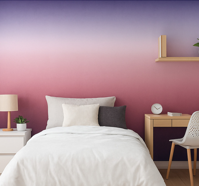 Multiple colour gradient murals for teenage bedrooms - TenStickers