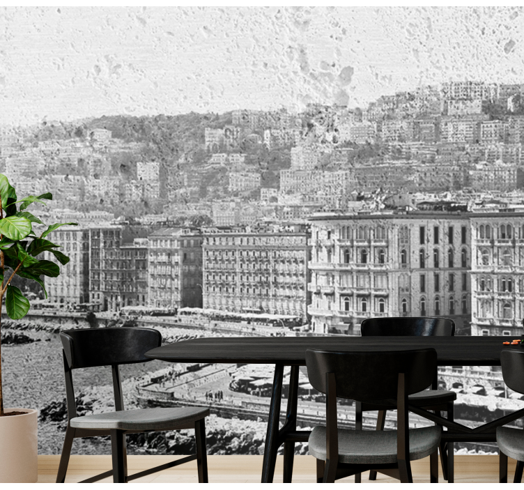 Naples Coastal View wall mural city - TenStickers