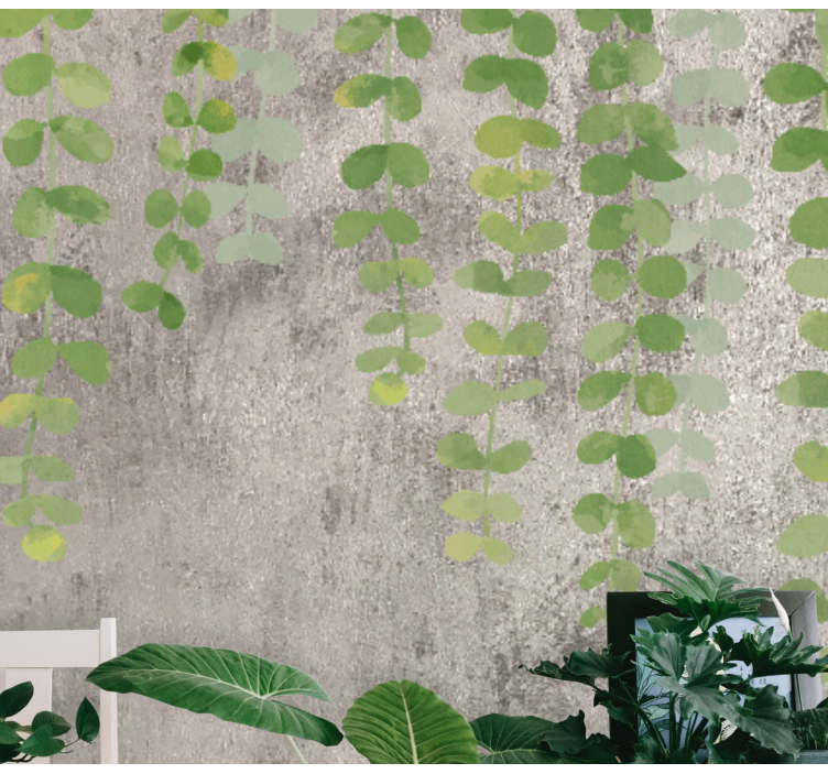 Nature wall mural hanging greenery design - TenStickers