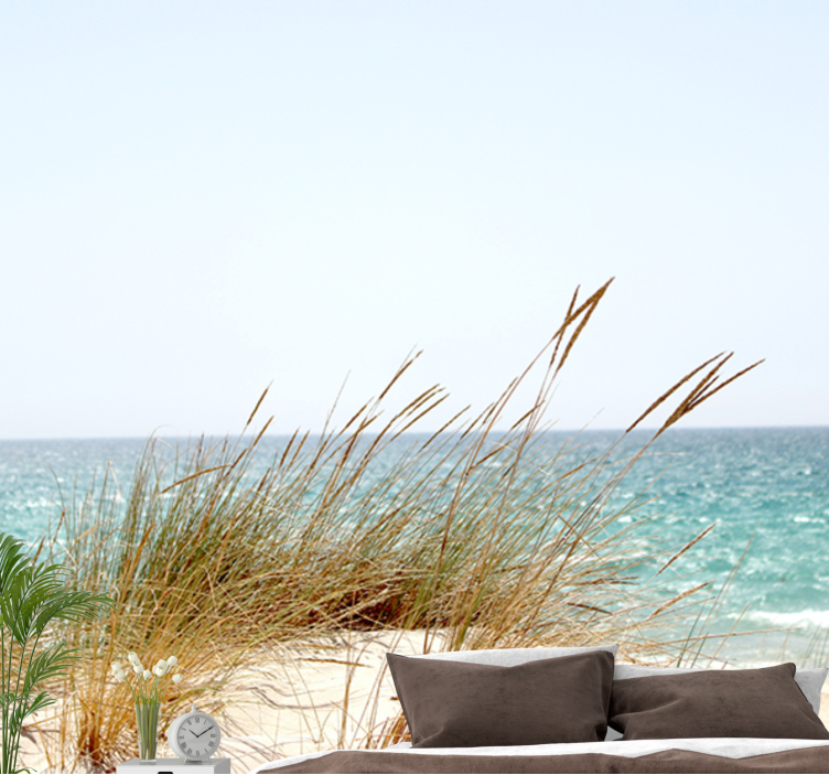 Nature wall mural tranquil shoreline view - TenStickers