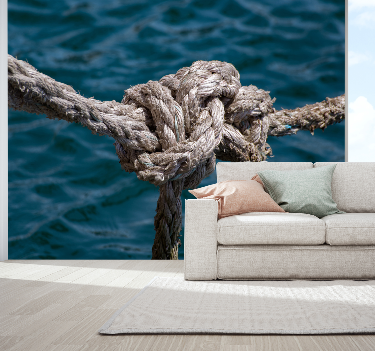 Nautical Knot Strength sea wall mural - TenStickers