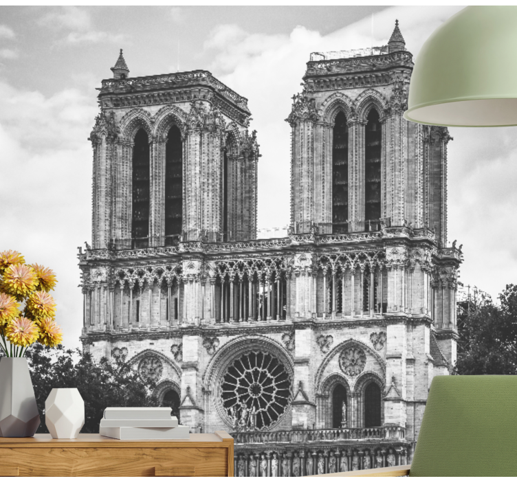 Notre Dame cathedral wall mural paris - TenStickers
