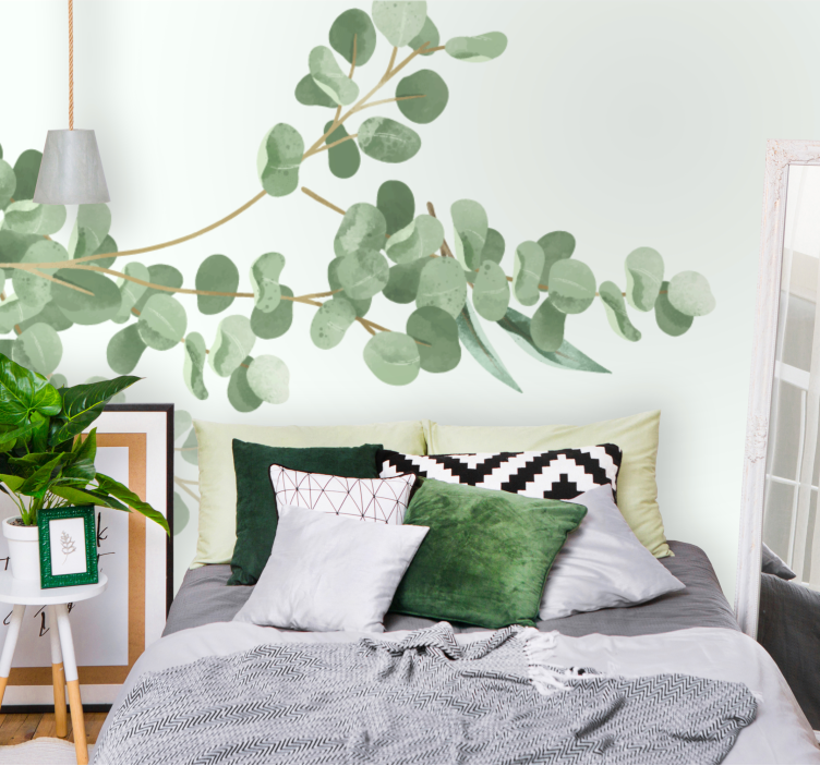 Other flowers wall mural eucalyptus leaf design - TenStickers