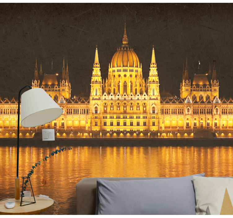 Other wall mural city budapest night scene - TenStickers