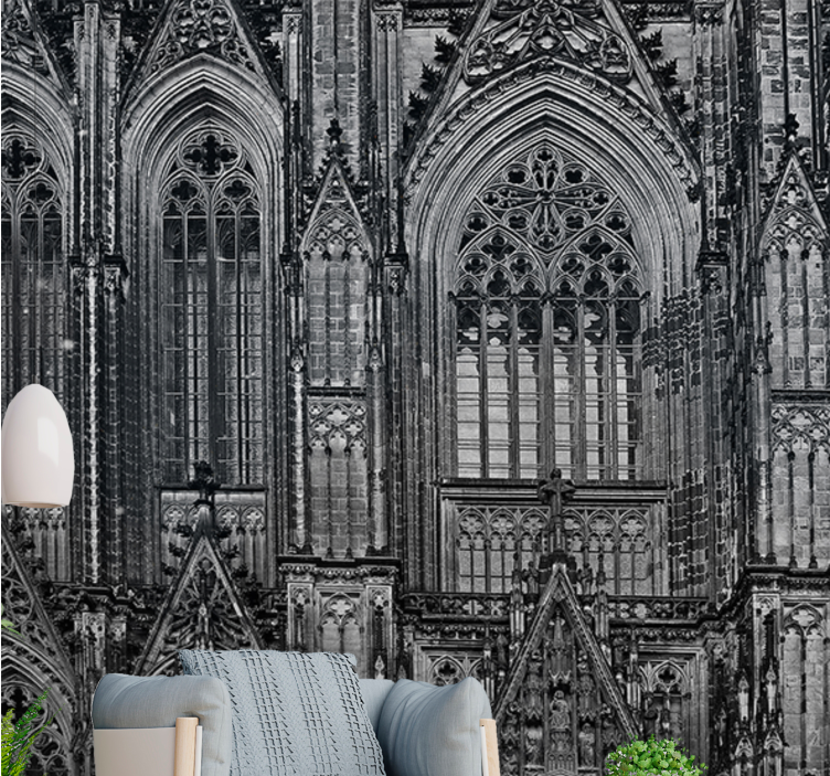 Other wall mural city gothic architecture features - TenStickers