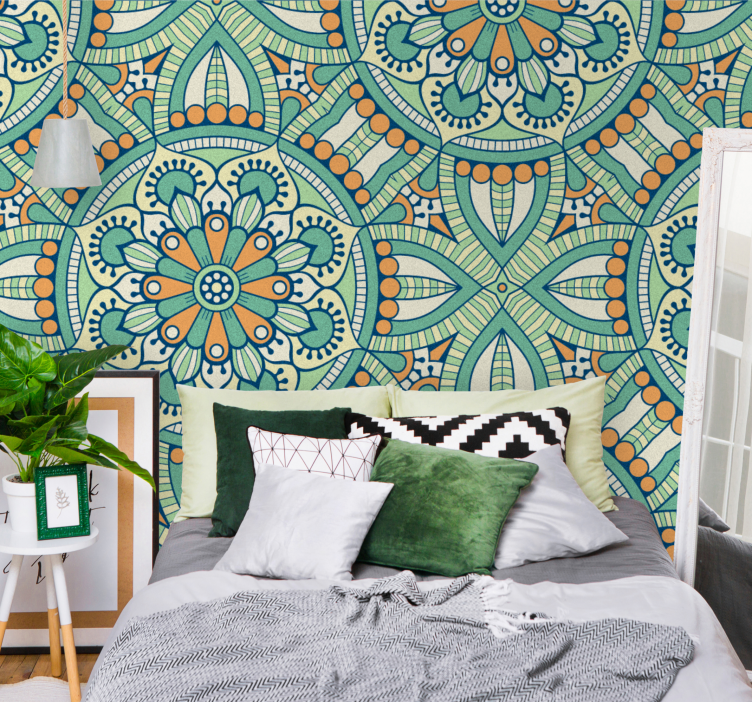 Other wall mural pattern intricate floral design - TenStickers