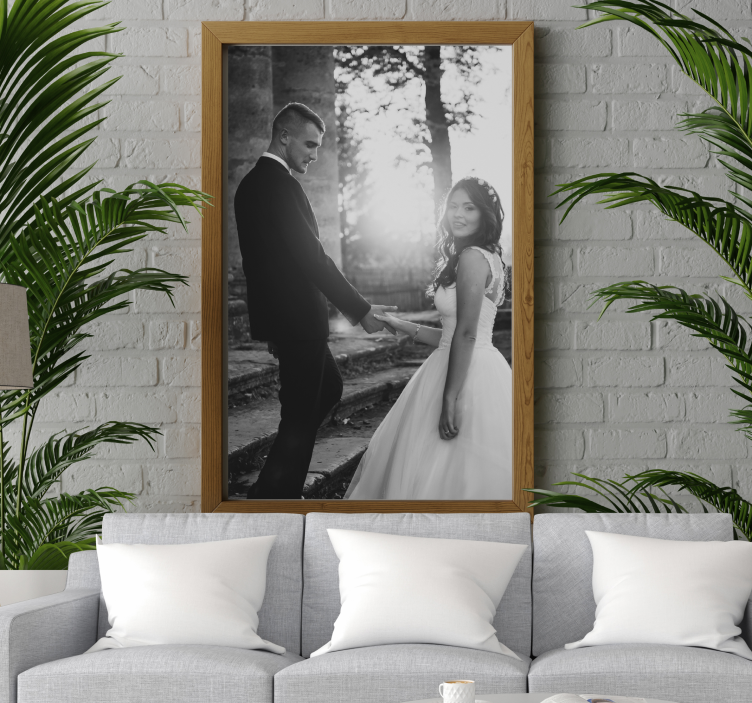 Romantic Couple Portrait love wall mural - TenStickers