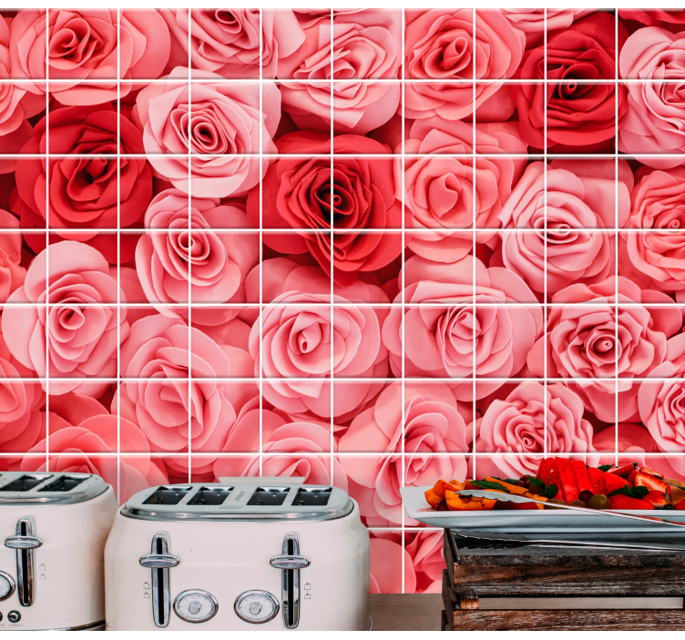 Roses Bouquet Display flowers wall mural - TenStickers