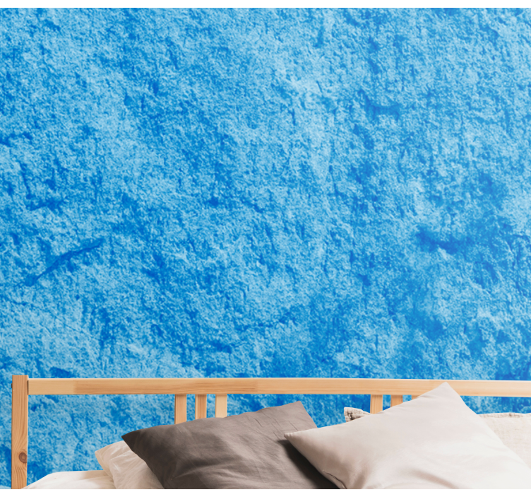 Rugged blue surface wall mural pattern - TenStickers
