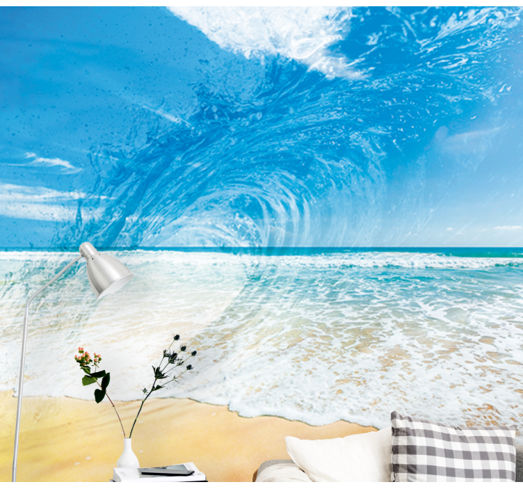 Sea wall mural ocean wave splash - TenStickers