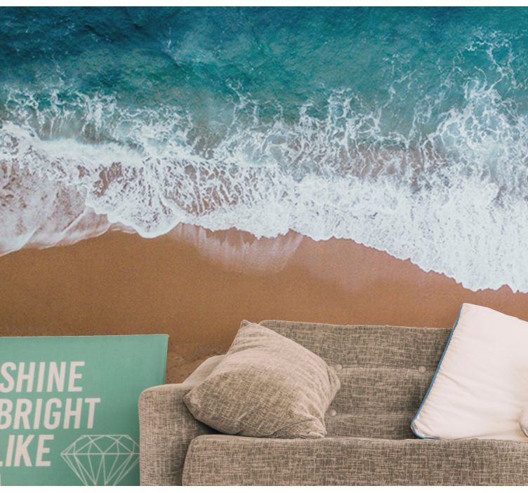 Sea wall mural seascape wave designs - TenStickers