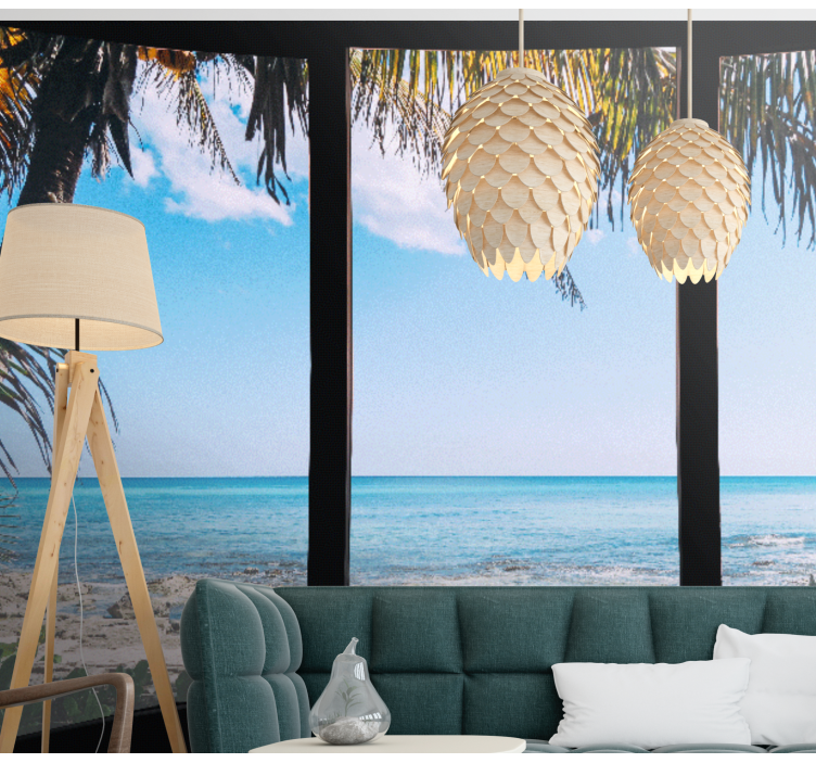 Sea wall mural tranquil ocean view - TenStickers