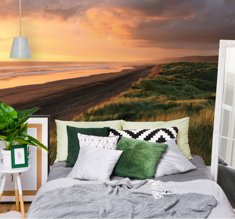 Seaside sunset harmony sea wall mural - TenStickers