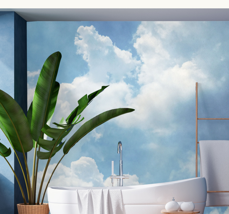 Sky mural wallpaper cumulus cloud paradise - TenStickers