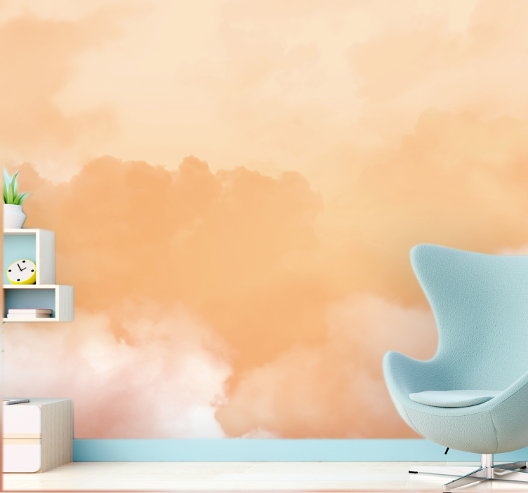 Sky mural wallpaper soft cloud formation - TenStickers