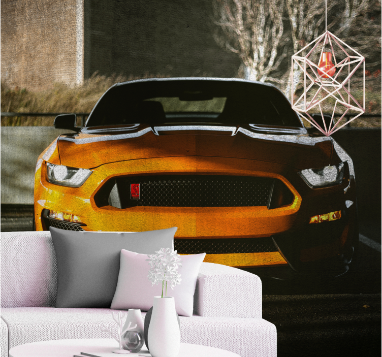 Sleek muscle car automotive wall murals - TenStickers