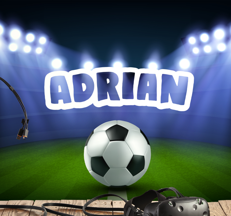 Soccer Field Celebration wall mural people - TenStickers