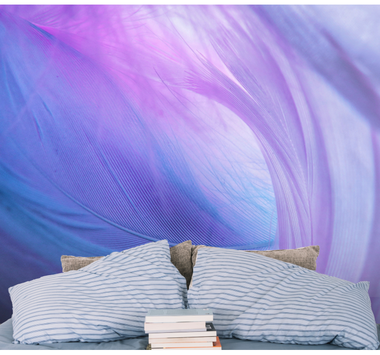 Soft colour waves abstract mural wallpaper - TenStickers