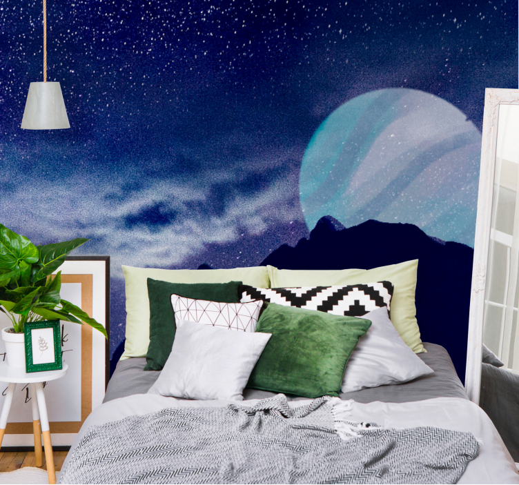 Space wall mural celestial night sky - TenStickers